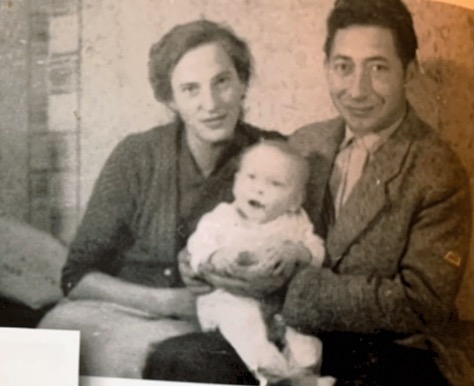 Mały Tata Marek z rodzicami 1961