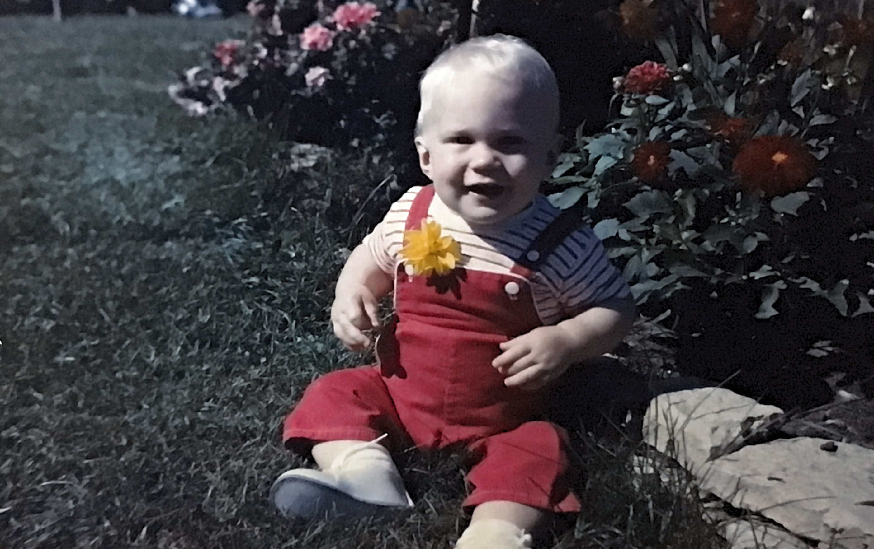 This is my younger brother John at 7 months old in St.  Paul Minnesota in 1961